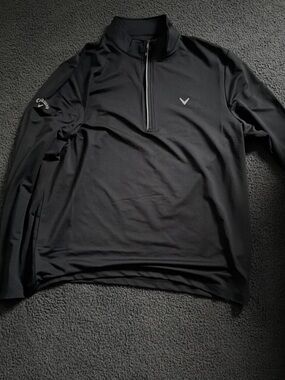 Callaway Men's Black Half-Zip Golf Pullover